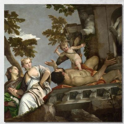 Scorn Paolo Veronese pvr7 canvas print 