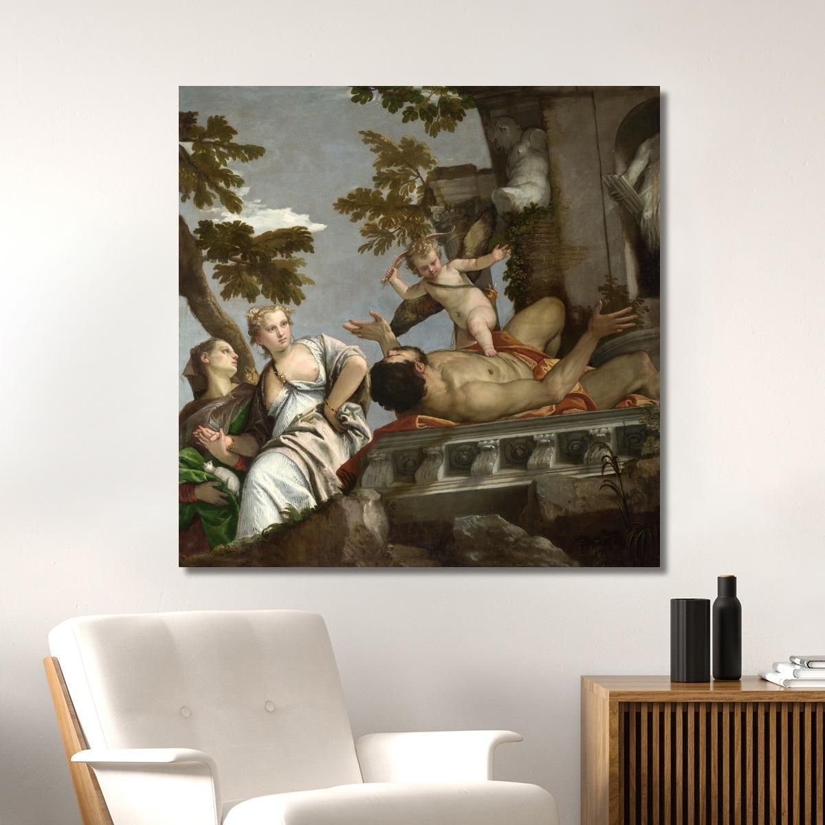 Scorn Paolo Veronese pvr7 canvas print 