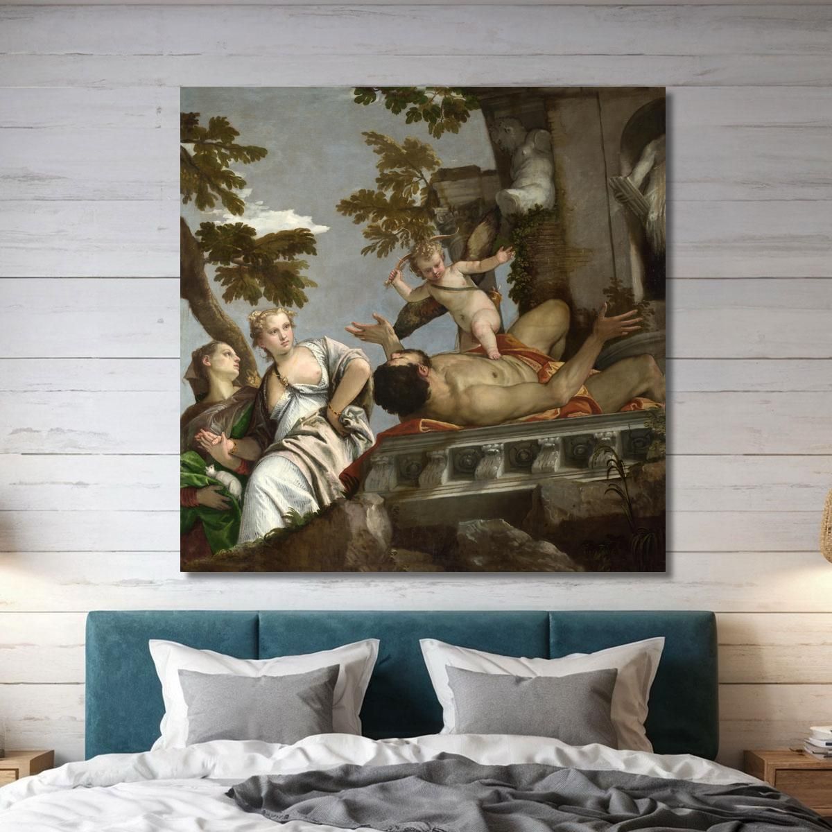 Scorn Paolo Veronese pvr7 canvas print 