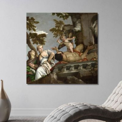 Scorn Paolo Veronese pvr7 canvas print 