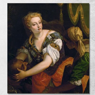 Judith With The Head Of Holofernes Paolo Veronese pvr19 canvas print 
