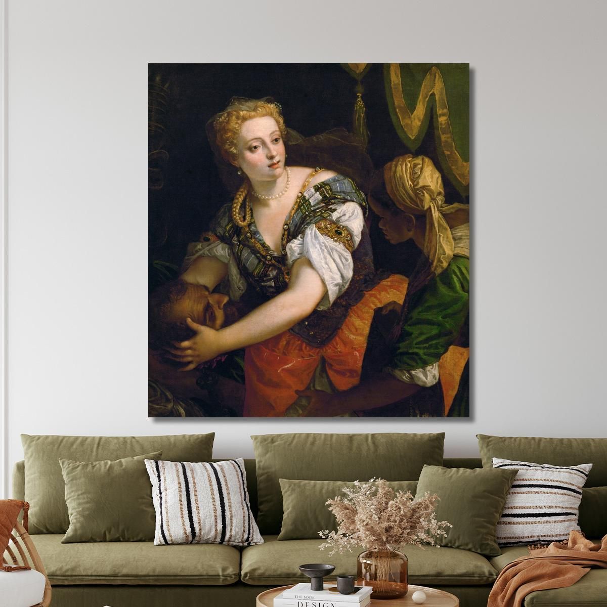 Judith With The Head Of Holofernes Paolo Veronese pvr19 canvas print 