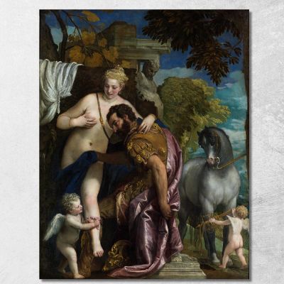Mars And Venus United By Love Paolo Veronese pvr20 canvas print 