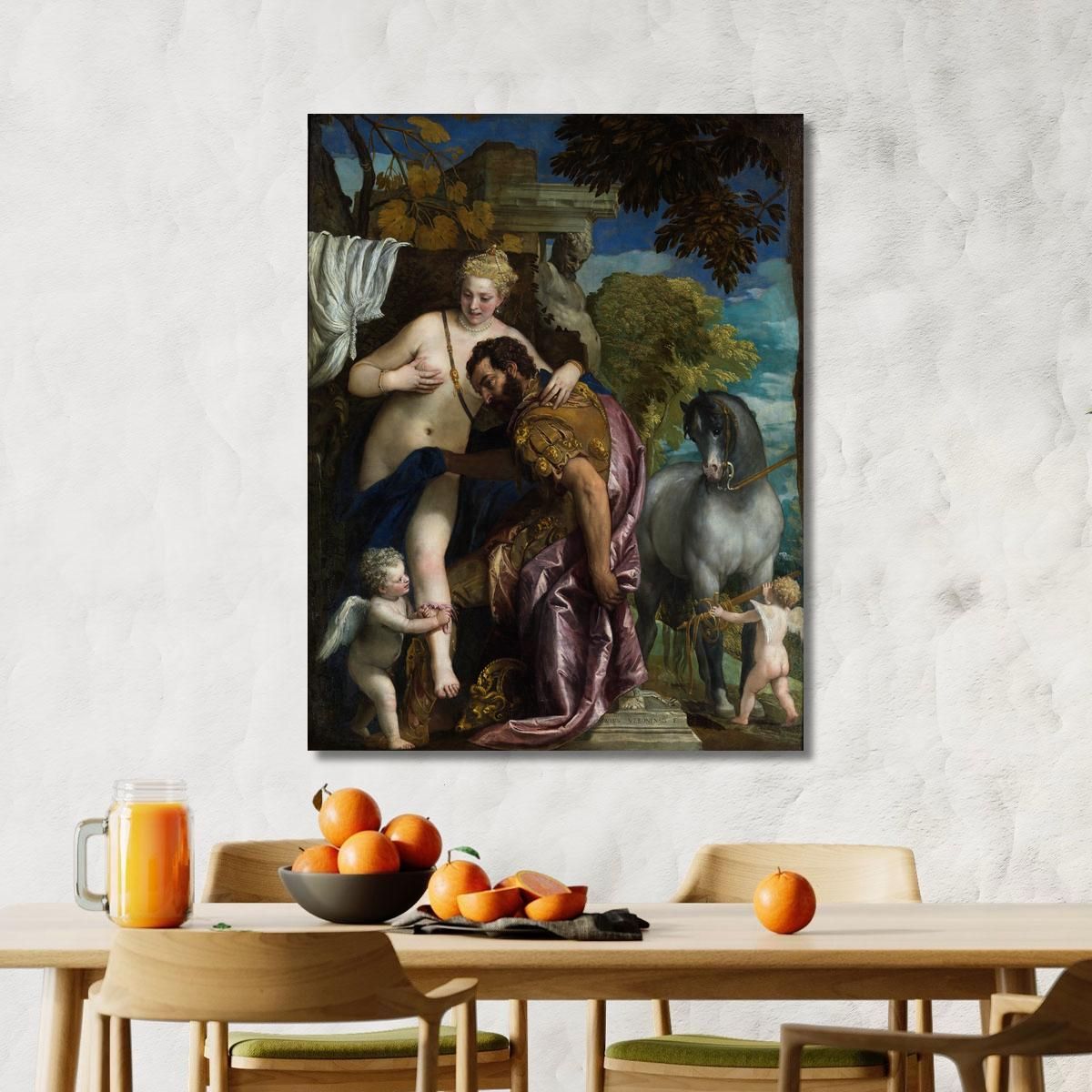 Mars And Venus United By Love Paolo Veronese pvr20 canvas print 