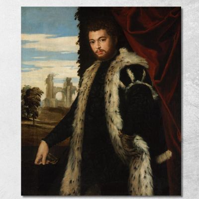 Portrait Of A Man Paolo Veronese pvr24 canvas print 