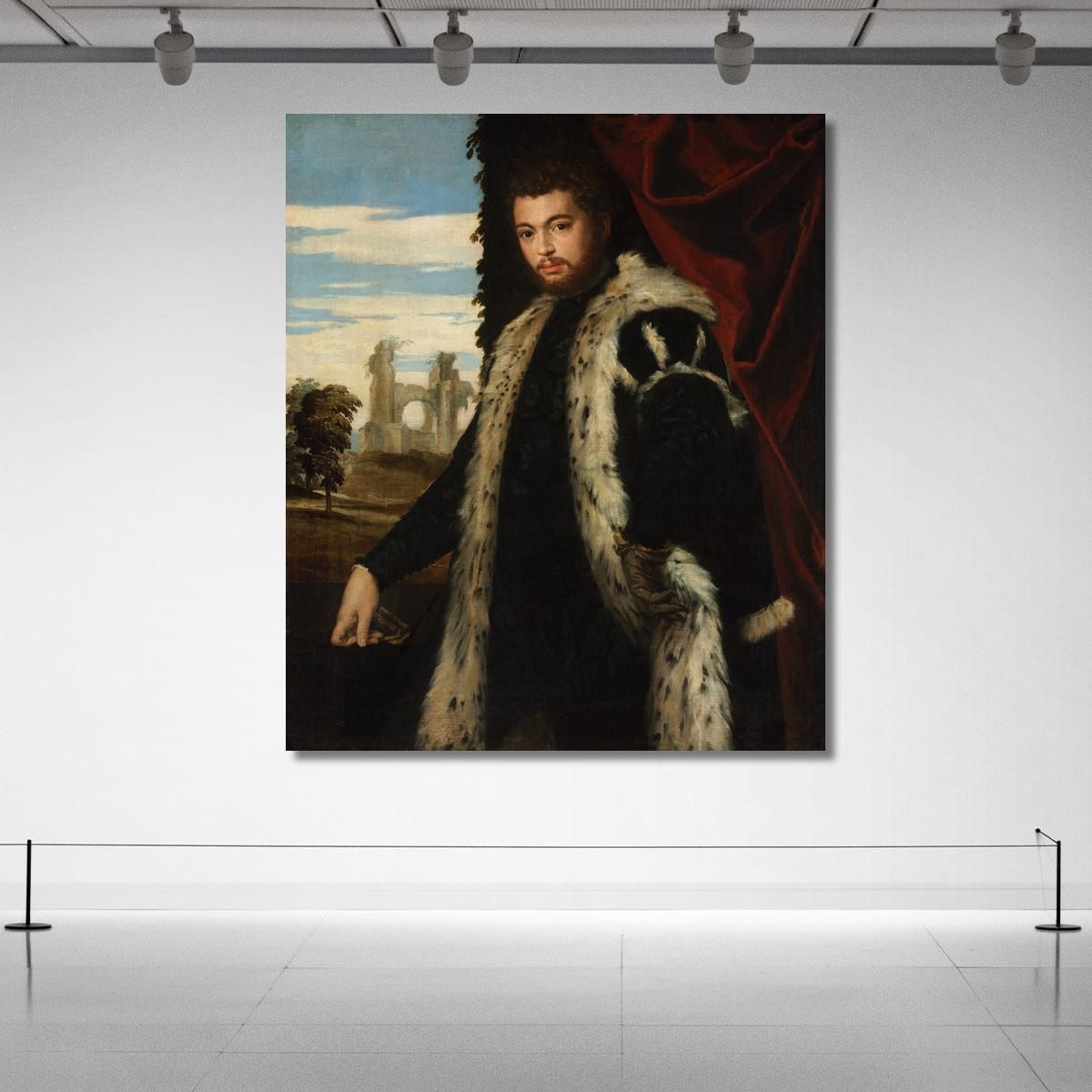 Portrait Of A Man Paolo Veronese pvr24 canvas print 