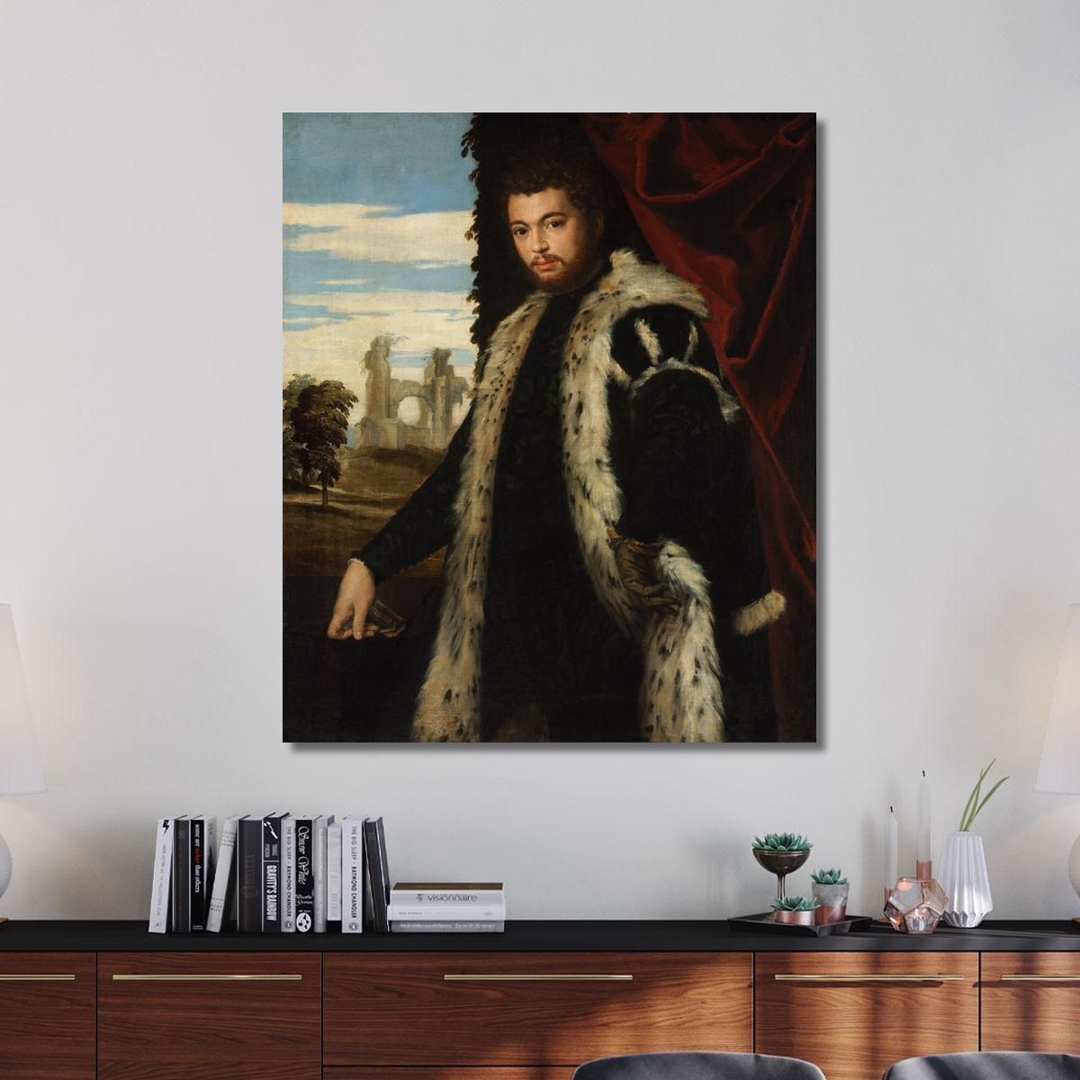 Portrait Of A Man Paolo Veronese pvr24 canvas print 