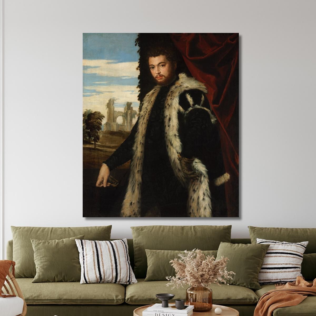Portrait Of A Man Paolo Veronese pvr24 canvas print 