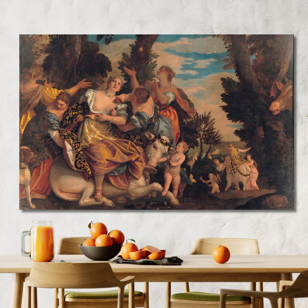 Rape Of Europa Paolo Veronese pvr27 canvas print 