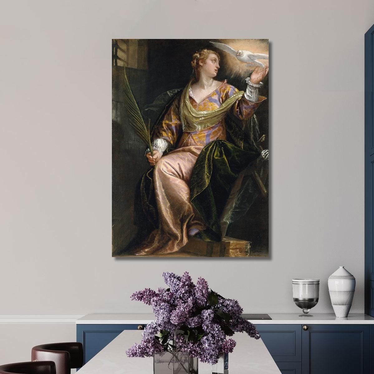Saint Catherine Of Alexandria In Prison Paolo Veronese pvr30 canvas print 