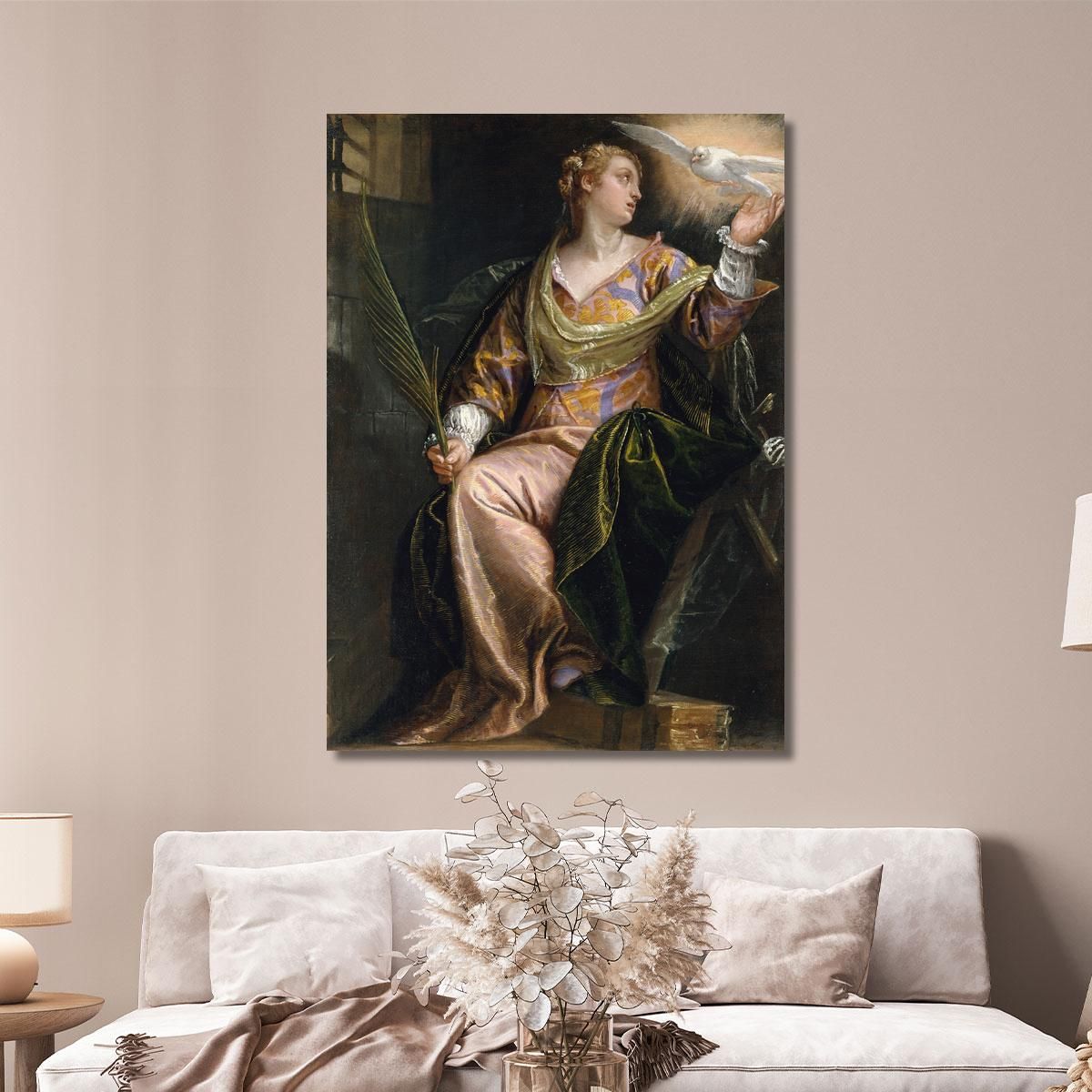 Saint Catherine Of Alexandria In Prison Paolo Veronese pvr30 canvas print 