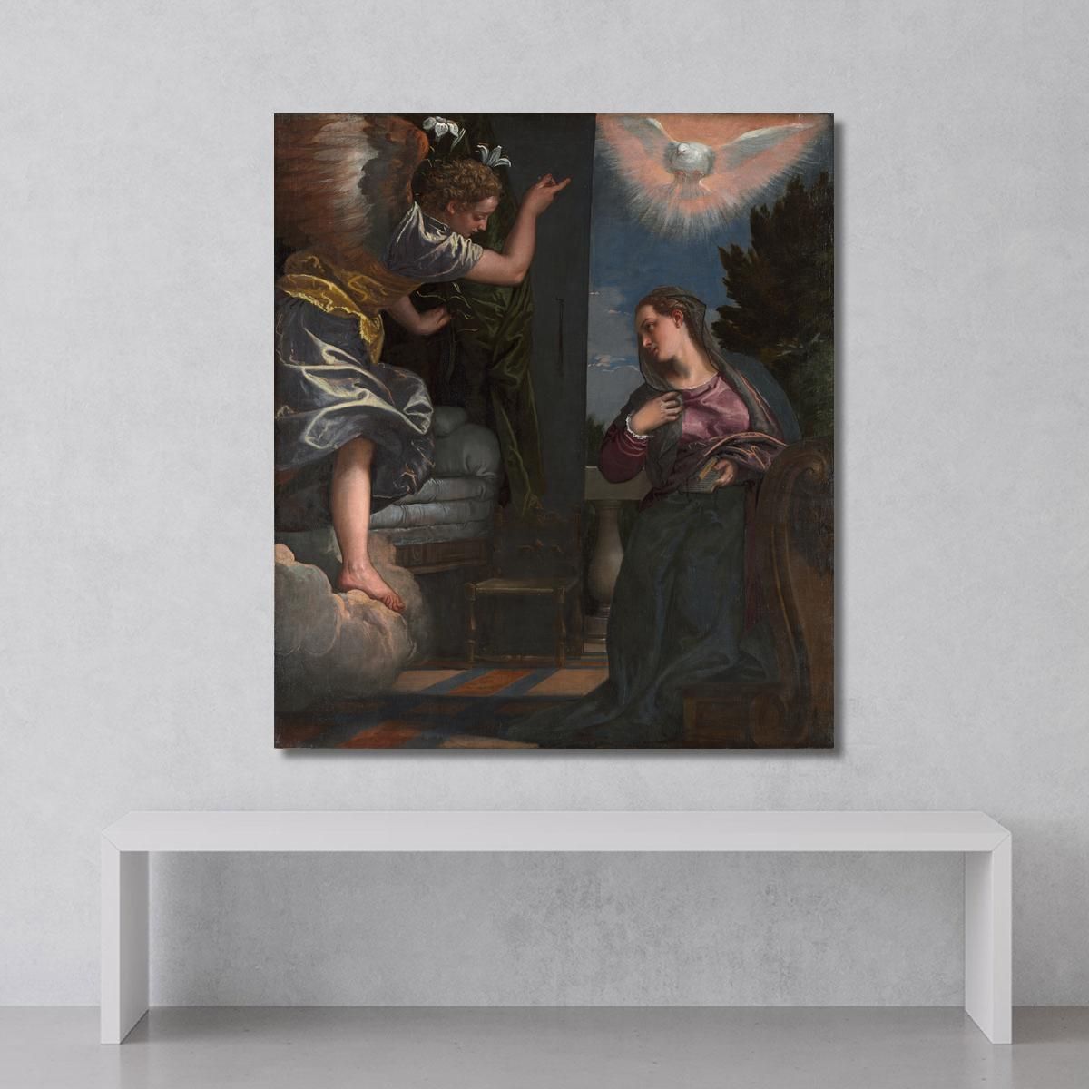 The Annunciation Paolo Veronese pvr33 canvas print 
