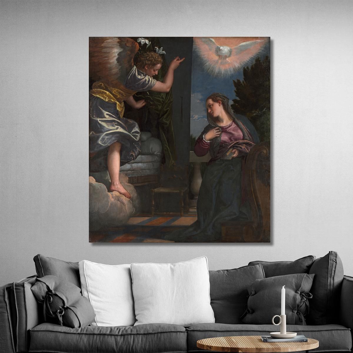 The Annunciation Paolo Veronese pvr33 canvas print 