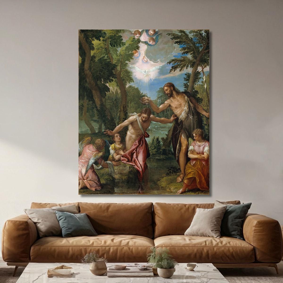 The Baptism Of Christ Paolo Veronese pvr36 canvas print 