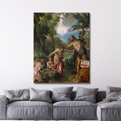 The Baptism Of Christ Paolo Veronese pvr36 canvas print 