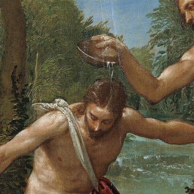 The Baptism Of Christ Paolo Veronese pvr36 canvas print