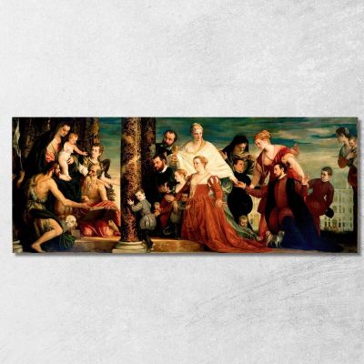 The Madonna Of The Cuccina Family Paolo Veronese pvr39 canvas print 