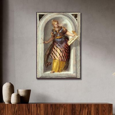 The Muse Of Painting Paolo Veronese pvr41 canvas print 
