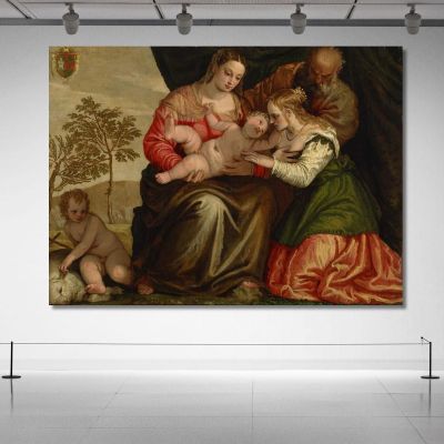 The Mystic Marriage Of St. Catherine Paolo Veronese pvr43 canvas print 
