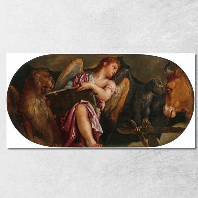 The Symbols Of The Four Evangelists Paolo Veronese pvr45 canvas print 