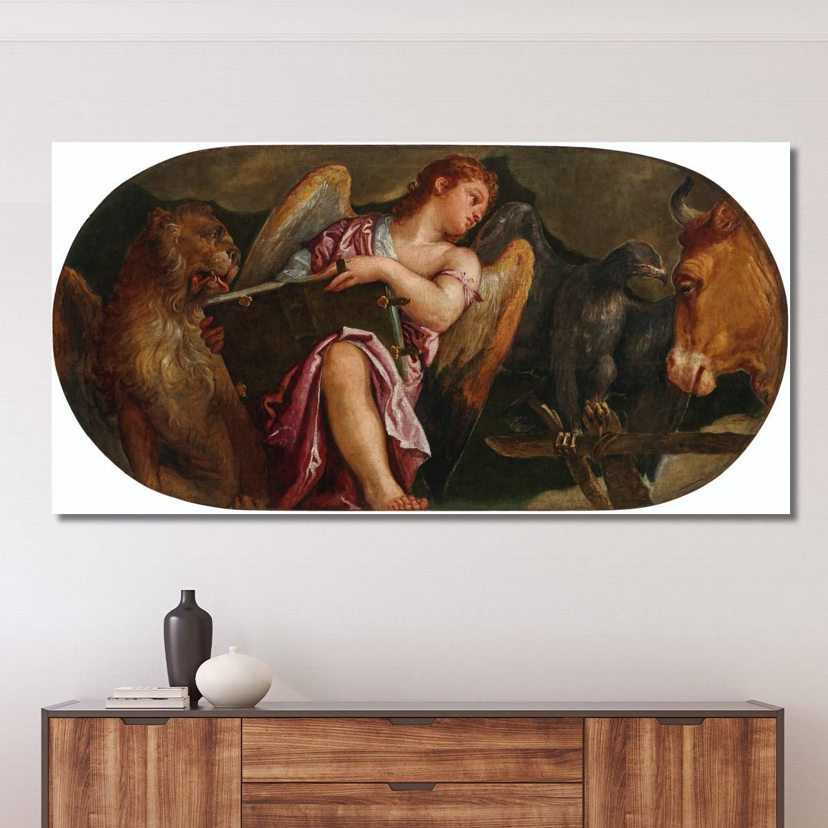 The Symbols Of The Four Evangelists Paolo Veronese pvr45 canvas print 