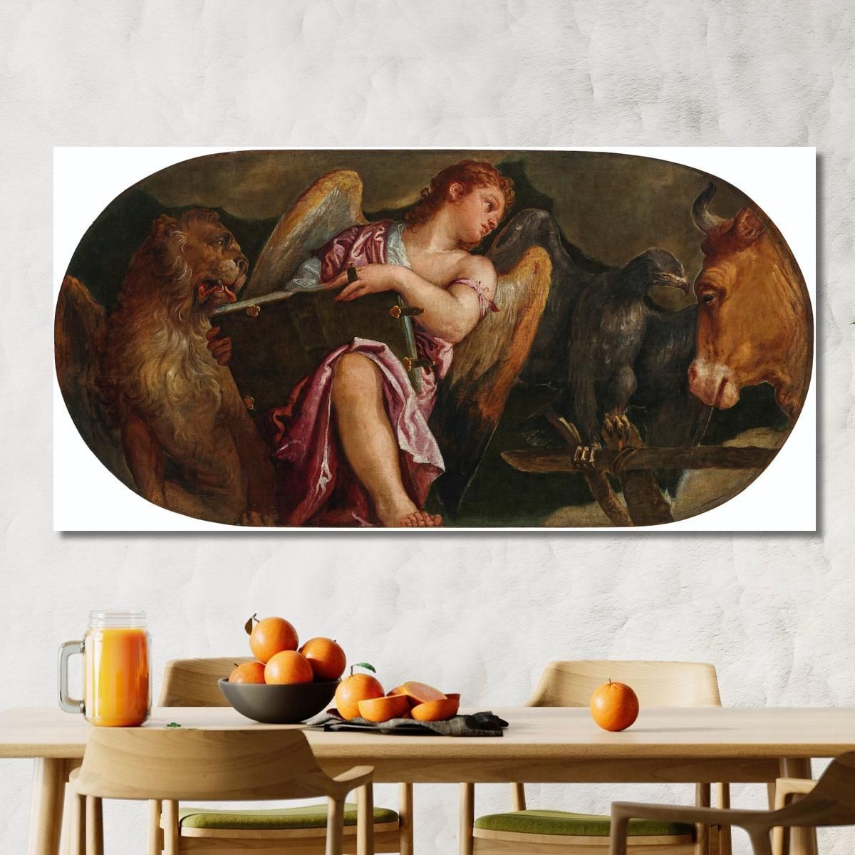 The Symbols Of The Four Evangelists Paolo Veronese pvr45 canvas print 