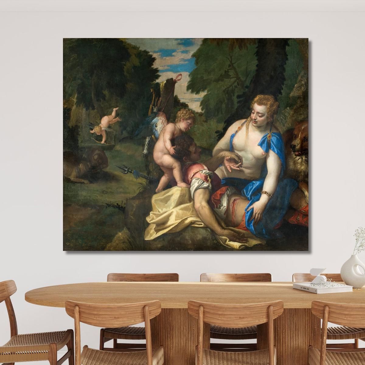 Venus Mourning Adonis Paolo Veronese pvr47 canvas print 