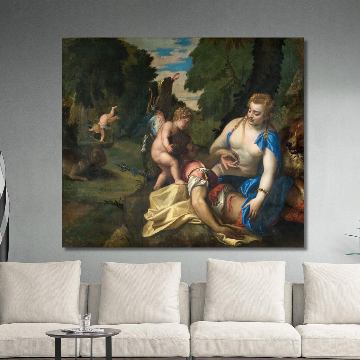 Venus Mourning Adonis Paolo Veronese pvr47 canvas print 