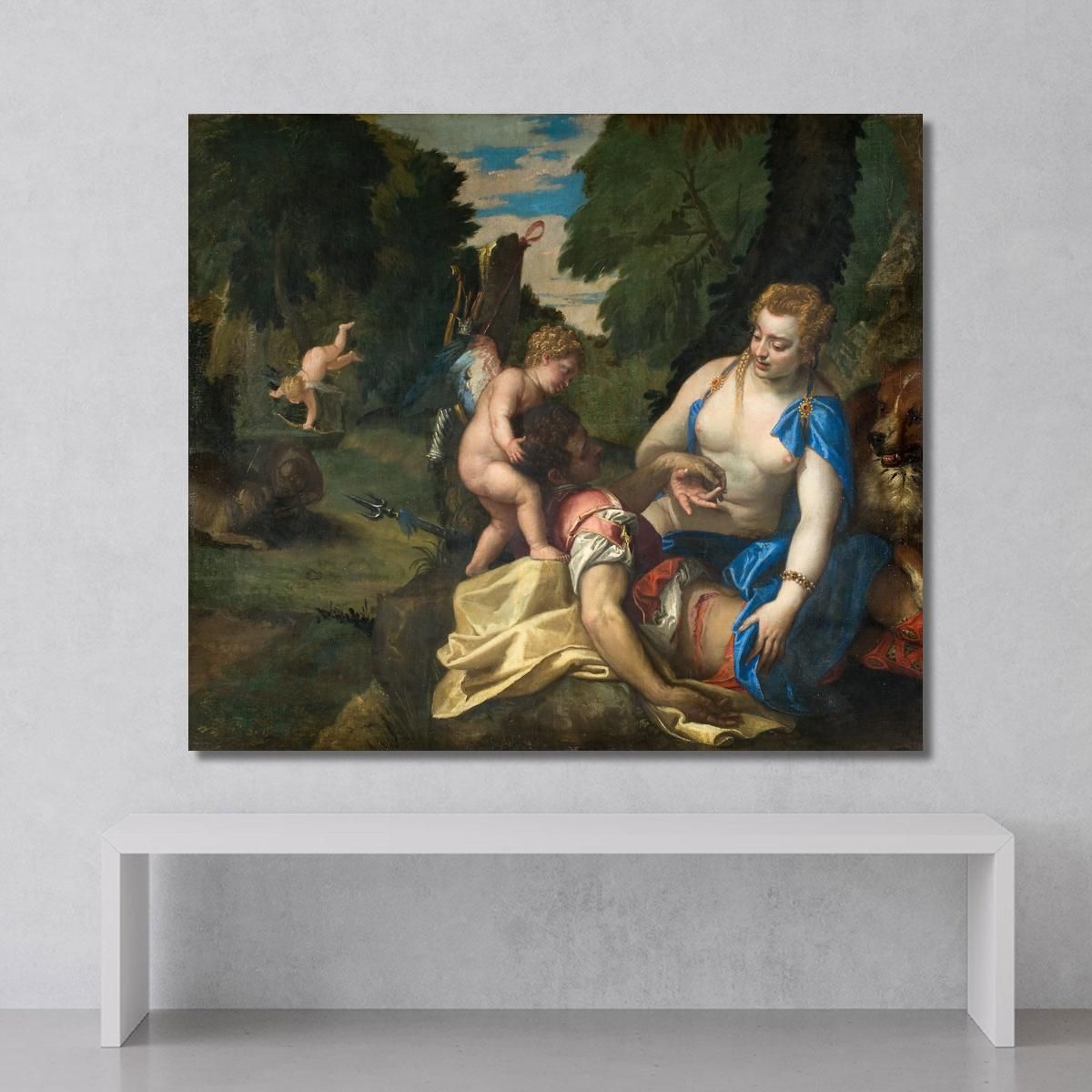 Venus Mourning Adonis Paolo Veronese pvr47 canvas print 