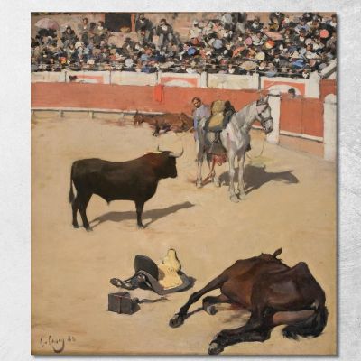 Bulls Dead Horses Ramón Casas rcs6 canvas print 
