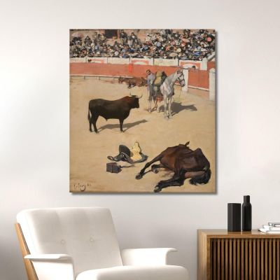 Bulls Dead Horses Ramón Casas rcs6 canvas print 