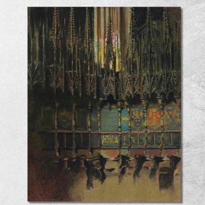 Cathedral Interior Ramón Casas rcs7 canvas print 
