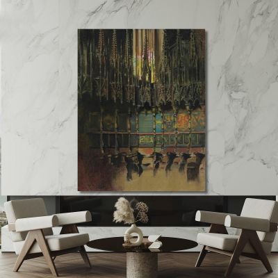 Cathedral Interior Ramón Casas rcs7 canvas print 