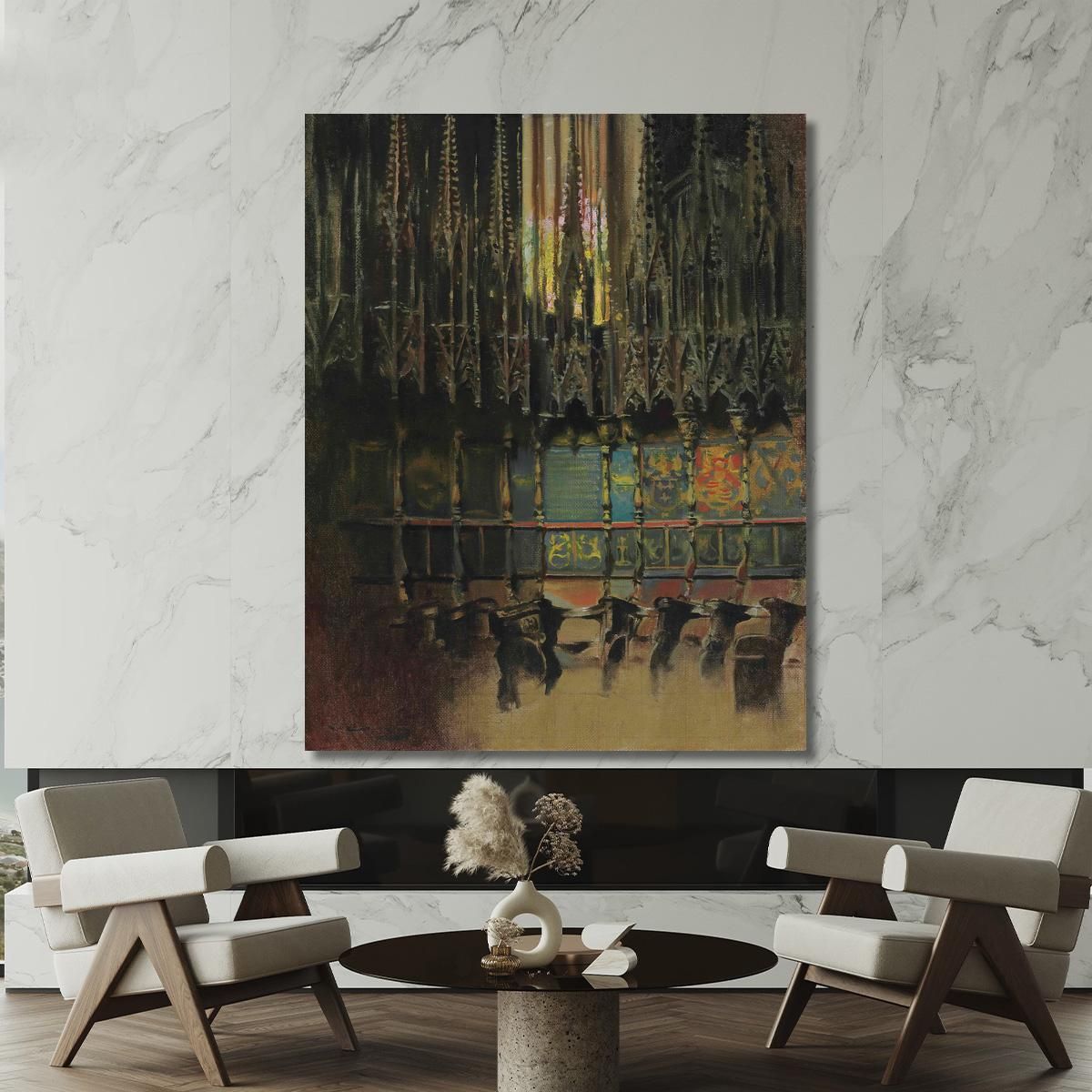 Cathedral Interior Ramón Casas rcs7 canvas print 