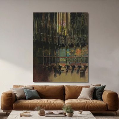 Cathedral Interior Ramón Casas rcs7 canvas print 