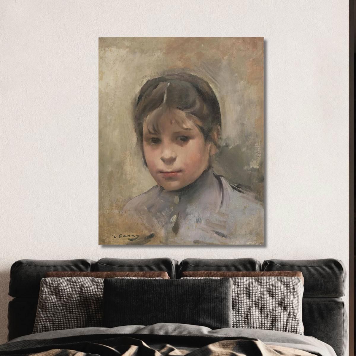 Girl (Portrait Of A Girl) Ramón Casas rcs24 canvas print 