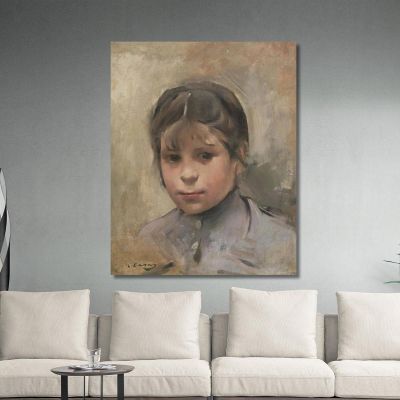 Girl (Portrait Of A Girl) Ramón Casas rcs24 canvas print 