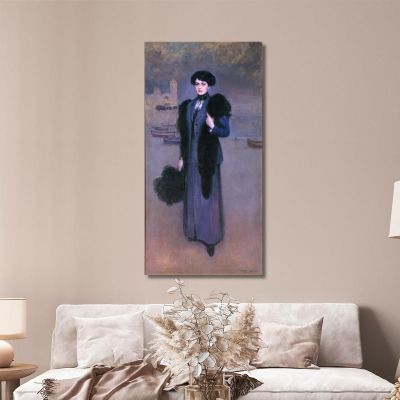 Portrait Of Dolors Vidal Ramón Casas rcs29 canvas print 