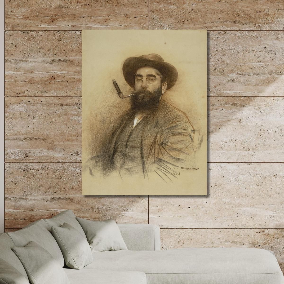 Self-Portrait 3 Ramón Casas rcs35 canvas print 