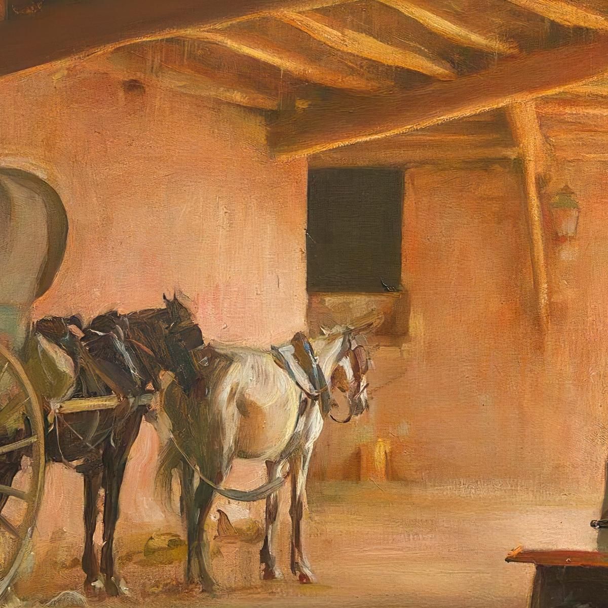 The Coach House Ramón Casas rcs40 canvas print