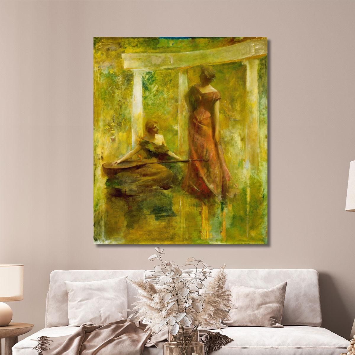 Music Thomas Wilmer Dewing twd17 canvas print 