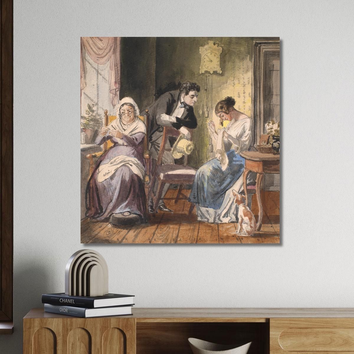 A Visit From Everyday Life Wilhelm Marstrand wmr23 canvas print 