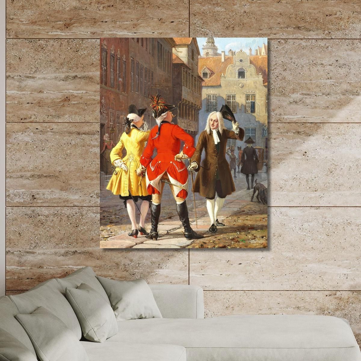 Jacob Von Thyboe And Jean De France Wilhelm Marstrand wmr34 canvas print 