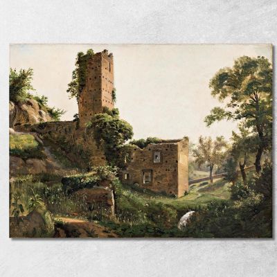 Landscape With Ruins Wilhelm Marstrand wmr38 canvas print 