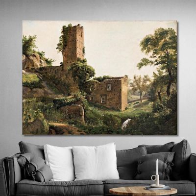 Landscape With Ruins Wilhelm Marstrand wmr38 canvas print 