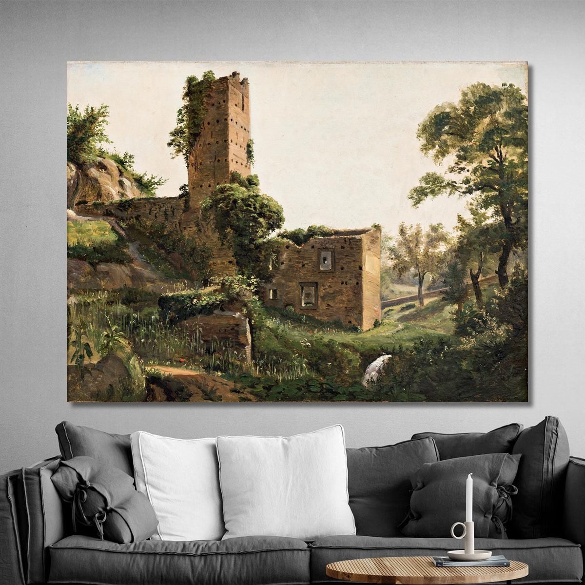 Landscape With Ruins Wilhelm Marstrand wmr38 canvas print 