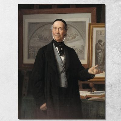 The Art Historian Niels Lauritz Høyen Wilhelm Marstrand wmr65 canvas print 