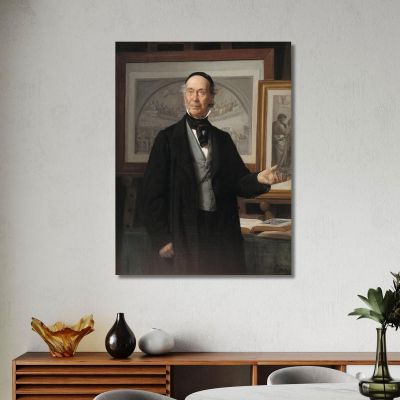 The Art Historian Niels Lauritz Høyen Wilhelm Marstrand wmr65 canvas print 