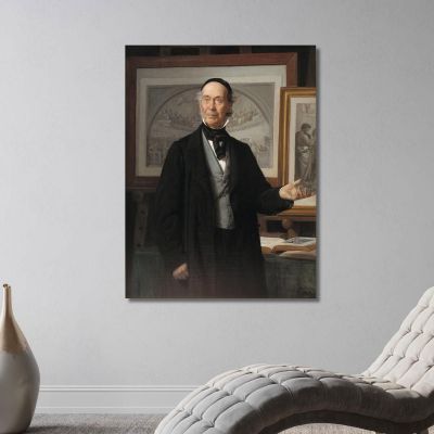 The Art Historian Niels Lauritz Høyen Wilhelm Marstrand wmr65 canvas print 