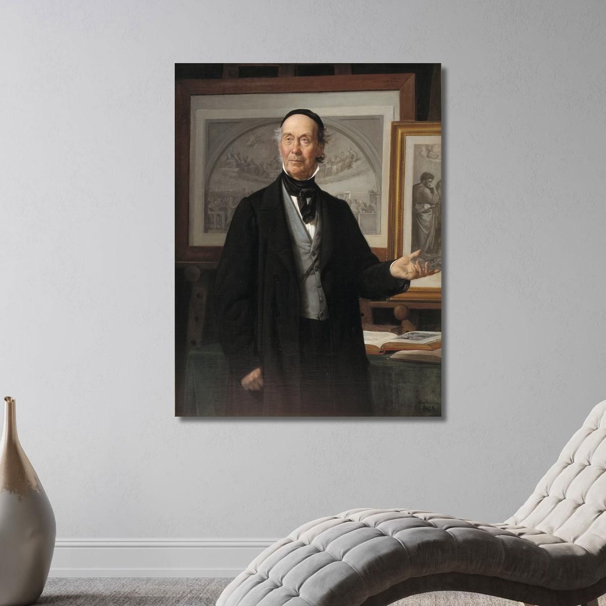 The Art Historian Niels Lauritz Høyen Wilhelm Marstrand wmr65 canvas print 